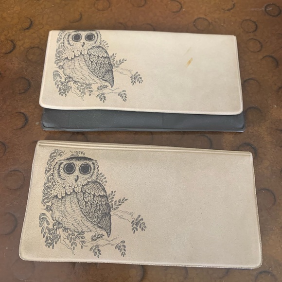 Owl checkbook covers lot of 2 Check Book Cover - Picture 1 of 4
